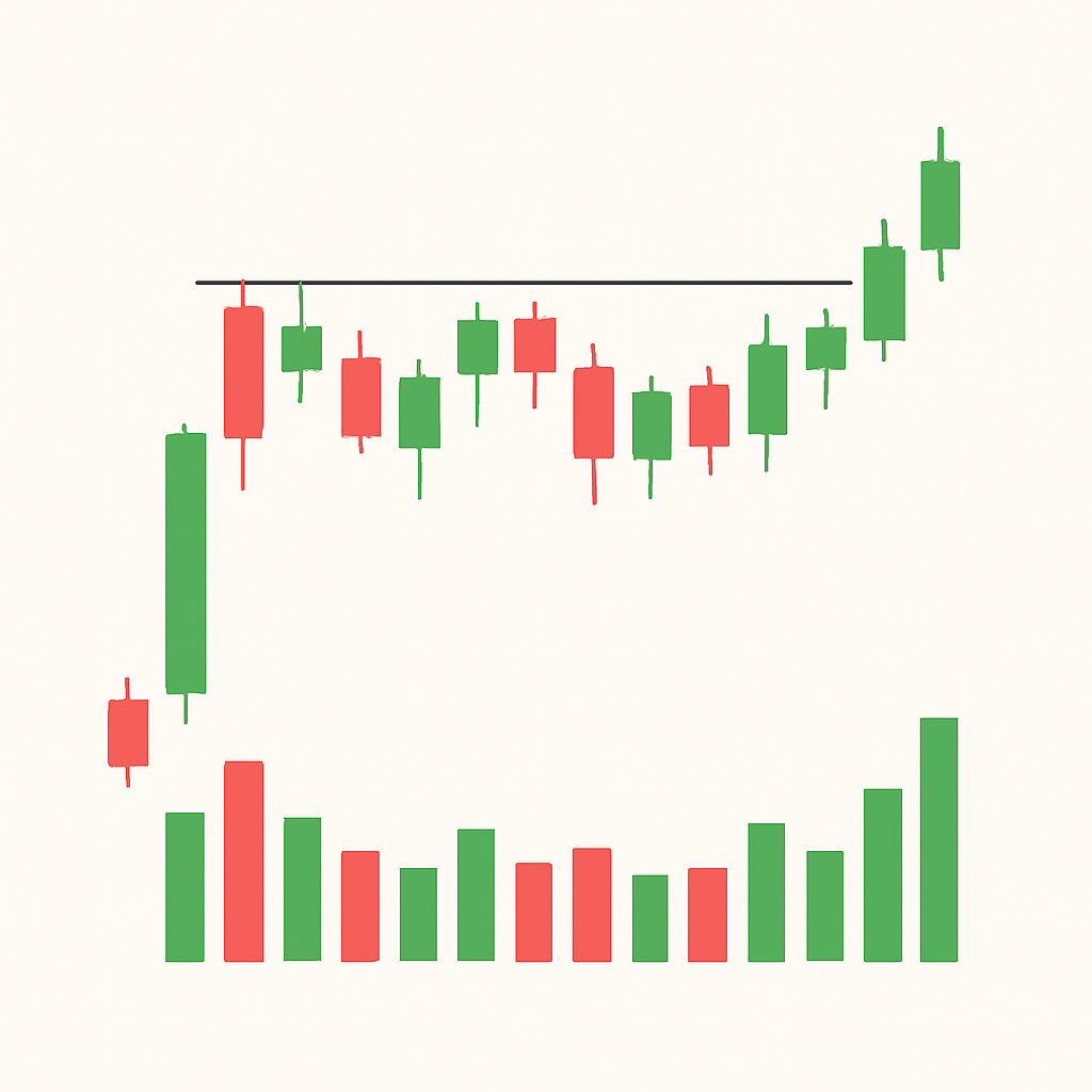Flat Top Breakout example chart